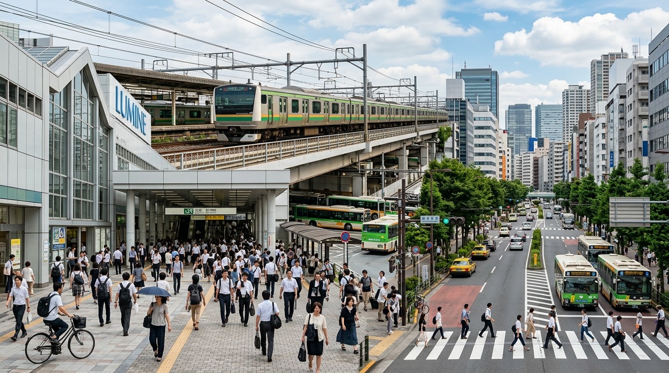 東京・埼玉・神奈川の首都圏をイメージした街並み